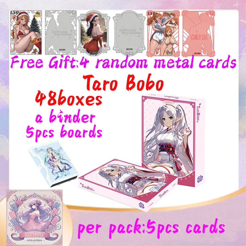 

2025 Newest BoBo Sugar 2:Taro Bobo Goddess Collection Card Hobby Game Card Waifu Box Doujin Booster Box Spicy Art Card Toy Gifts