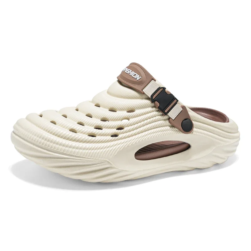 Pantoufles pour hommes conduite été hommes Massage pantoufles diapositives intérieur extérieur sandales plage chaussures décontractées sandales en noix de coco