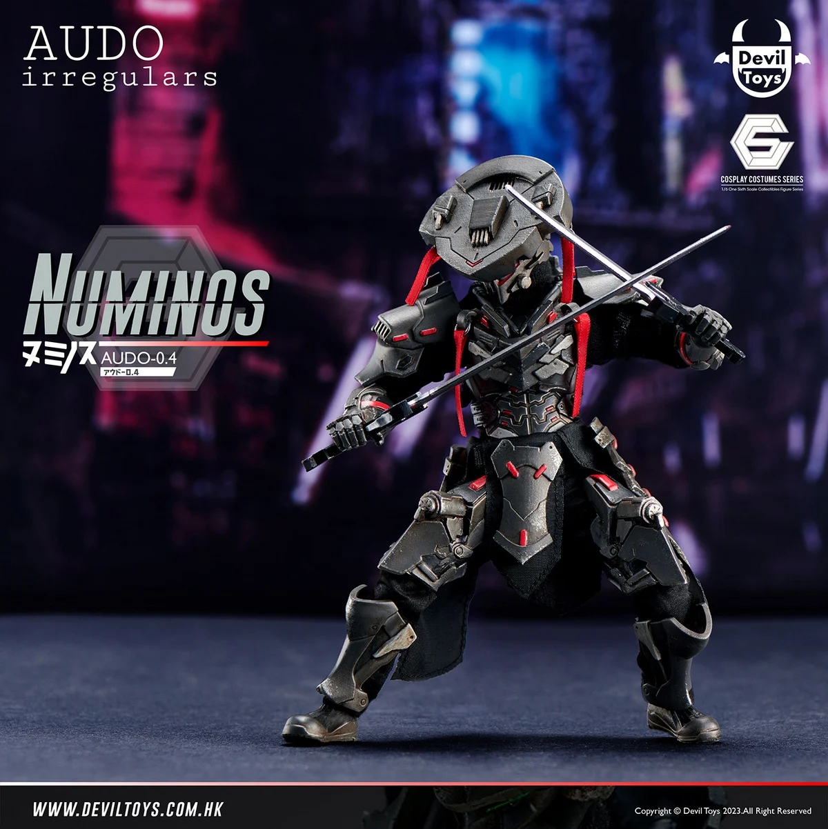 In Stock Devil Toys 1/12 Numinos Sci Fi Swordsman AU002 6in Full Set Action Figure Model Toys Holiday Gifts