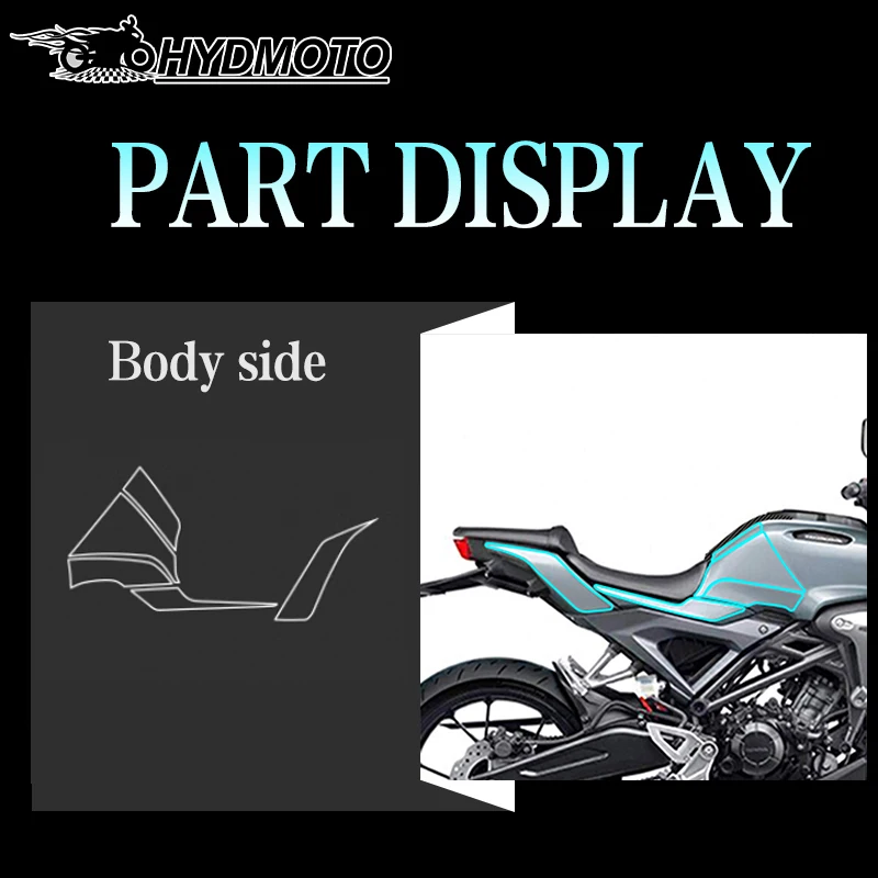 Película protectora antidesgaste para Honda CB150R, pegatina de fibra de carbono, accesorios de modificación