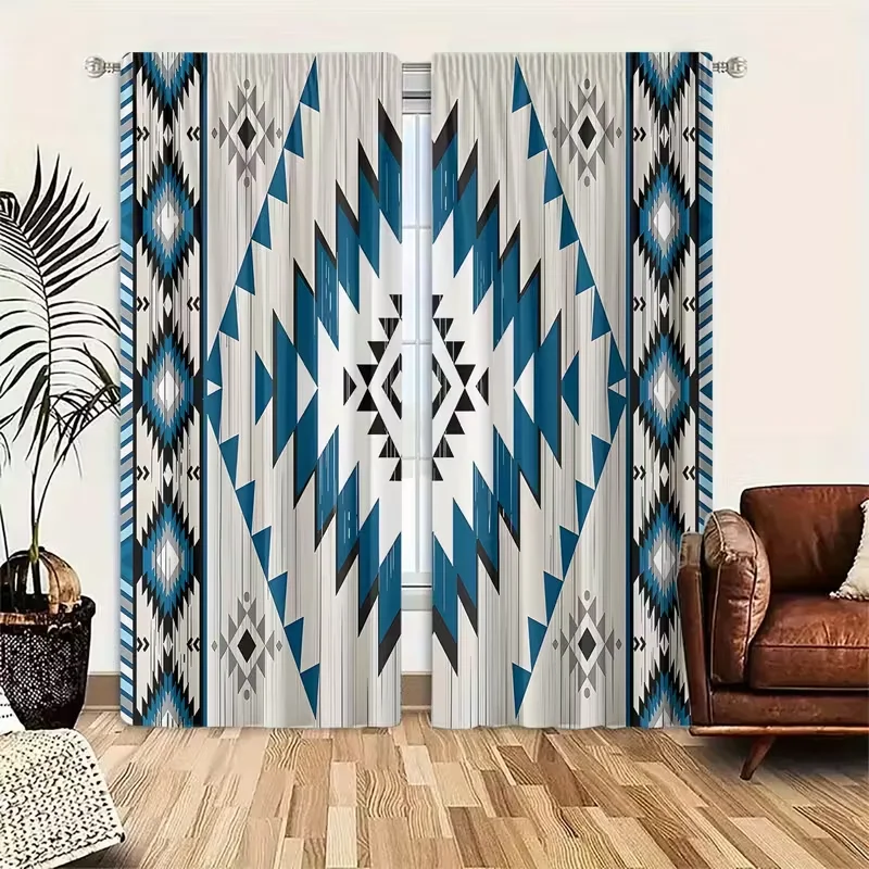 2PC Rainbow Swirl Sunflower Sheer Curtains - Vibrant Abstract Art Print Window Drapes for Living Room Bedroom Decor
