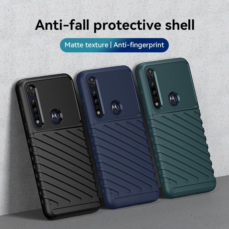 Luxury Case Cover Shockproof Silicone Phone Case For Moto G8 Play/One Macro