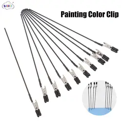 10pcs High Quality Metal Alligator Clamp Painting Color Clip Accessories Tool Model Painting Tools Painting Clips Airbrush