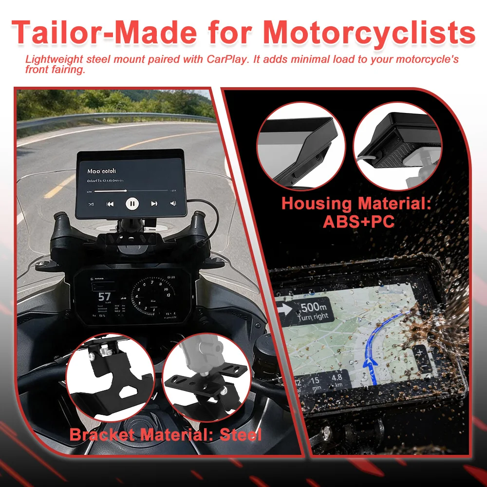Motorcycle Carplay Navigation System Bracket GPS Mount with CarPlay For Ducati Multistrada V4 V4S V4RS V4 Pikes Peak V4 Rally
