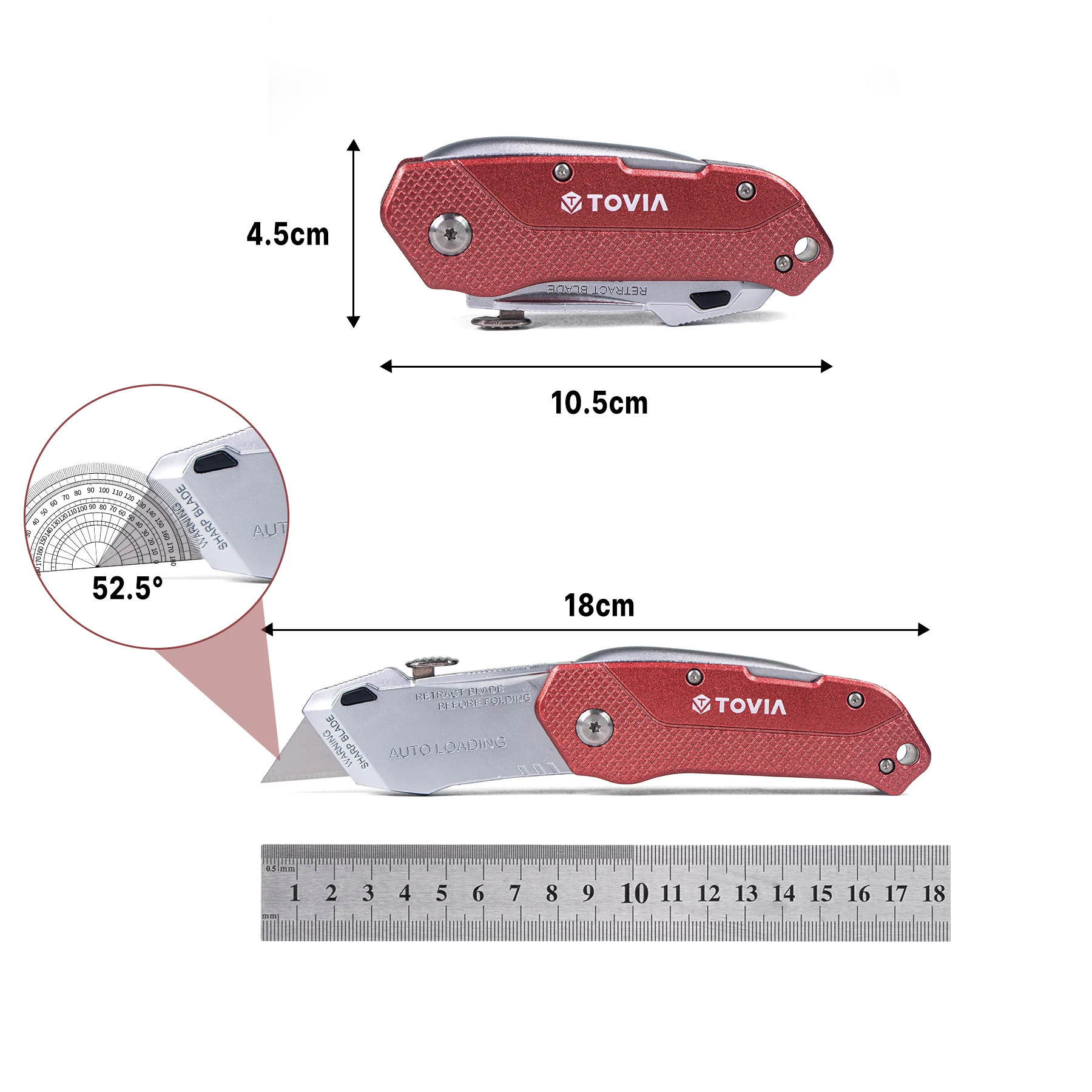 تم تجهيز سكين المرافق القابل للطي هذا بـ 13 شفرات، وصغير الحجم وخفيف الوزن، ويمكن استبداله بسرعة. إنها سويتا جدا #6