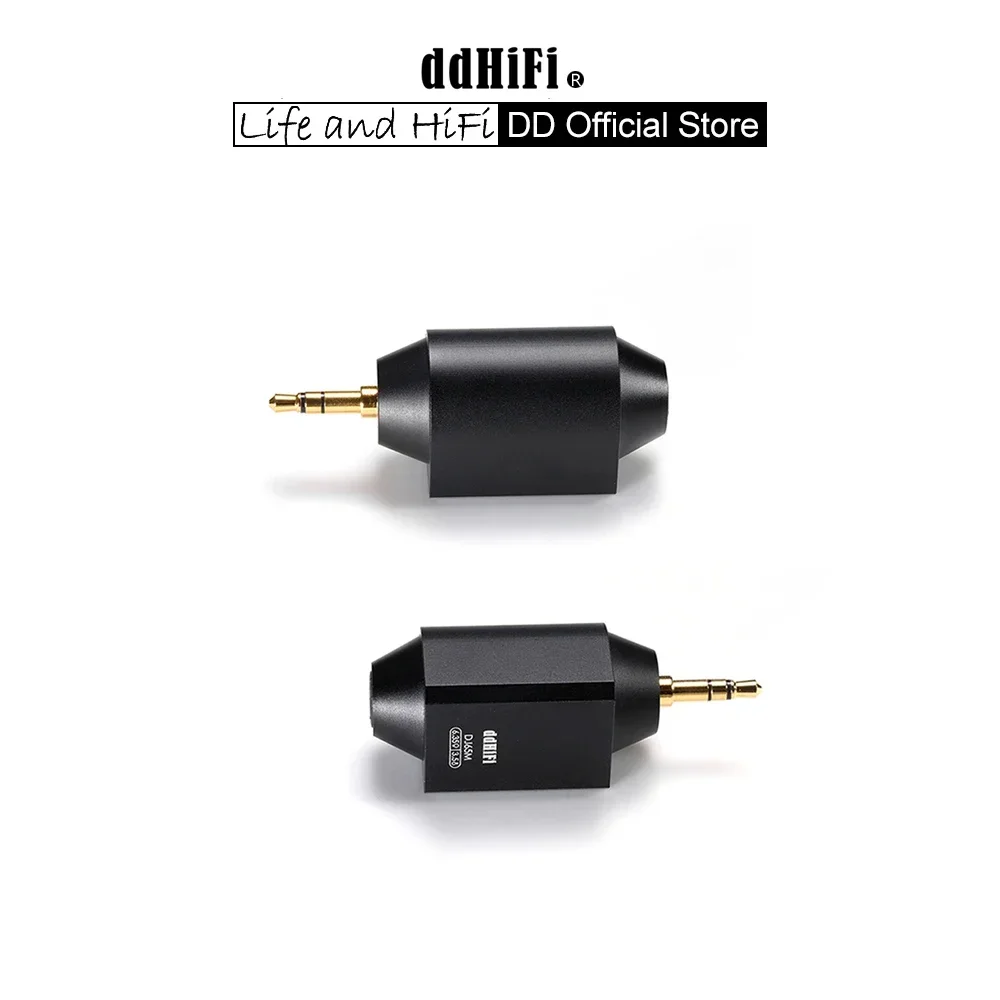 DD ddHiFi DJ65M 6.35mm Neutrik Female Socket to 3.5mm Male Audio Converter,Converting 6.35mm Headphones to 3.5mm Devices