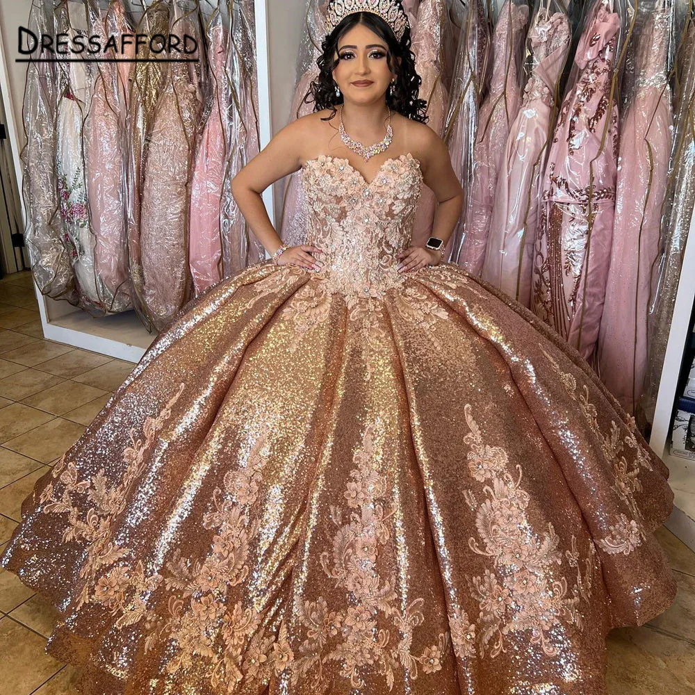 

2022 Sweetheart Ball Gown Quinceanera Dresses Vestidos De 15 Anos Illison Applique Tulle Princess Birthday Party Gowns