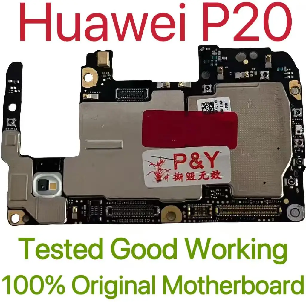 Global Versie Originele Ontgrendeld Moederbord voor Huawei P20 Goed Werk Volledig Getest Circuit Plaat Hoofd Logic Board voor Huawei P20