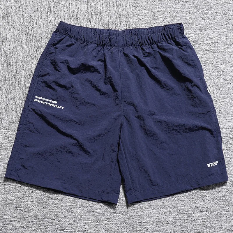 

Мужские летние быстросохнущие нейлоновые шорты для активного отдыха, свободного кроя, длиной до колена, повседневные брюки прямого кроя, молодежные, модные, летние