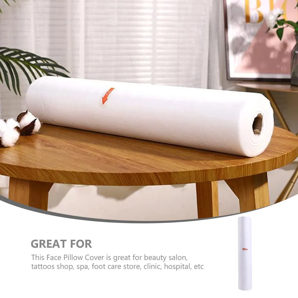 

Disposable Non-Woven Face Pillow Covers Set Soft Breathable Spa Massage Headrest Covers Lightweight Foldable Salon Use