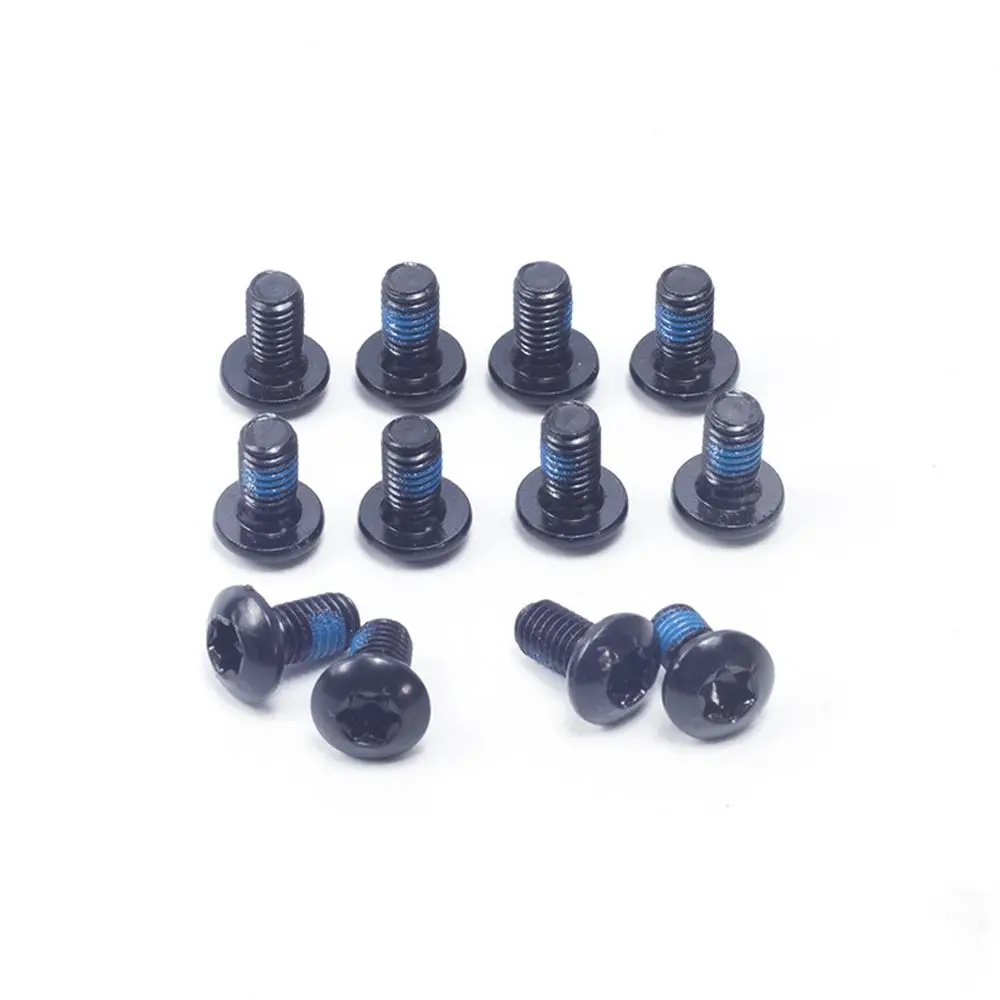 Bike 12PCS Part Tool Bicycle Disc Brake Rotor M5x9mm Brake Accessories Fixing Screws Bike Torx Screws Torx Bolts T25 Screw