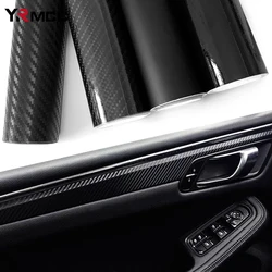 Carbon Fiber Vinyl Covers for Car Door Protection Auto Sticker 3D Carbon Fiber Black Motorcycle Film Waterproof Car Accessories
