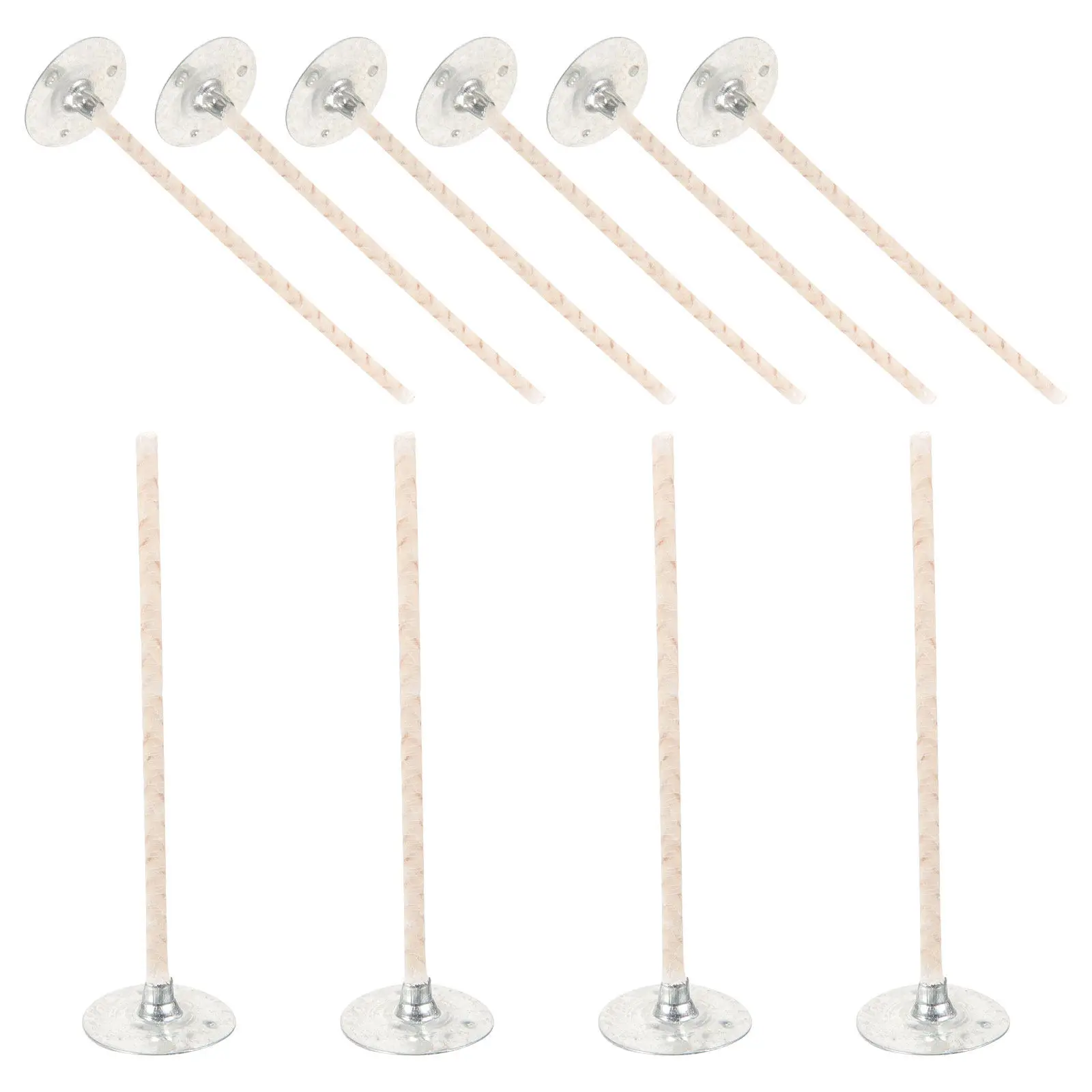 

10 шт. хлопковых фитилей для масляных ламп и свечей, для изготовления кракелюрных ароматических восковых свечей с круглым пламенем