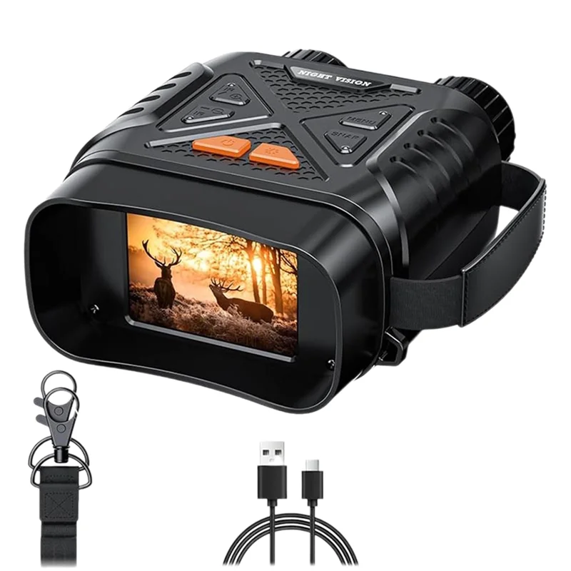 

Бинокль ночного видения FFYY, 10-кратный цифровой, 1080P, 800 м, телескоп для полной темноты, очки с большим экраном 2,8 дюйма, для активного отдыха и кемпинга