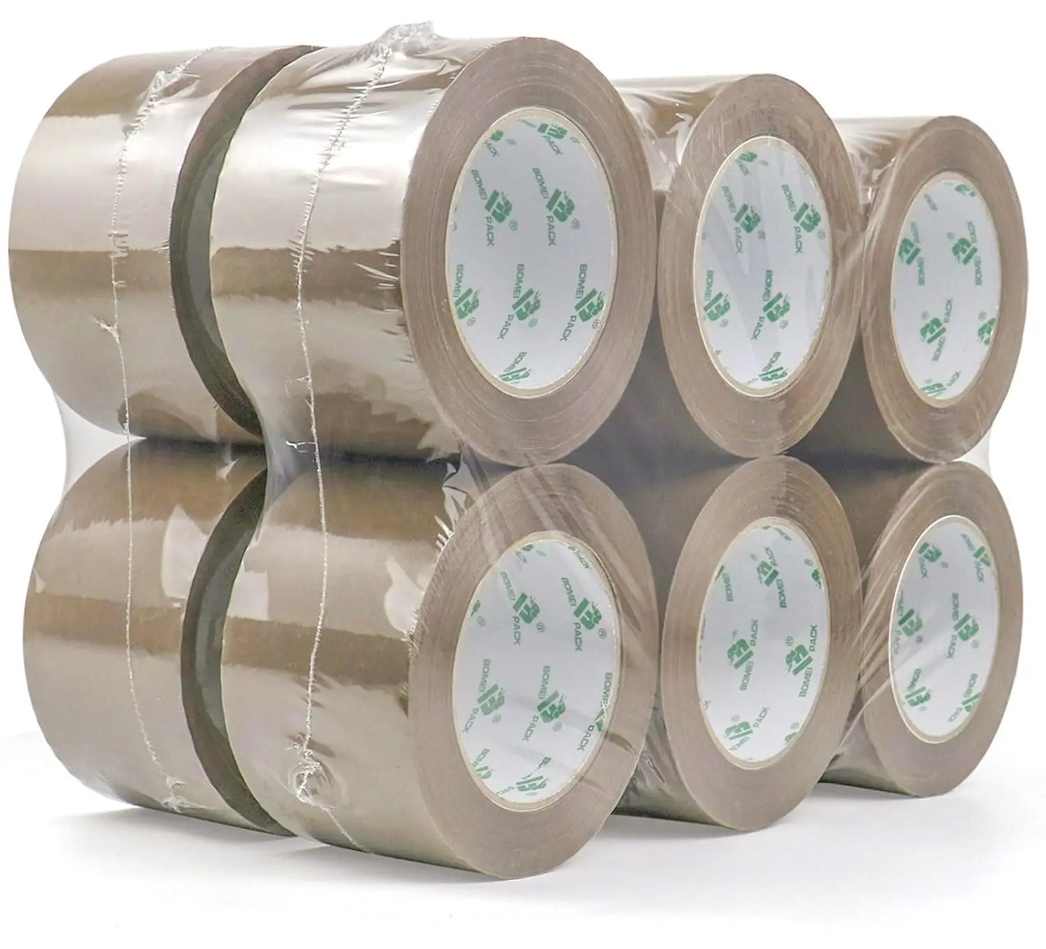 Cinta de embalaje marrón de 3 pulgadas, 12 rollos de repuesto de cinta de embalaje ancha para mudanzas, envíos y almacenamiento, 2.4 mil x 110 yardas