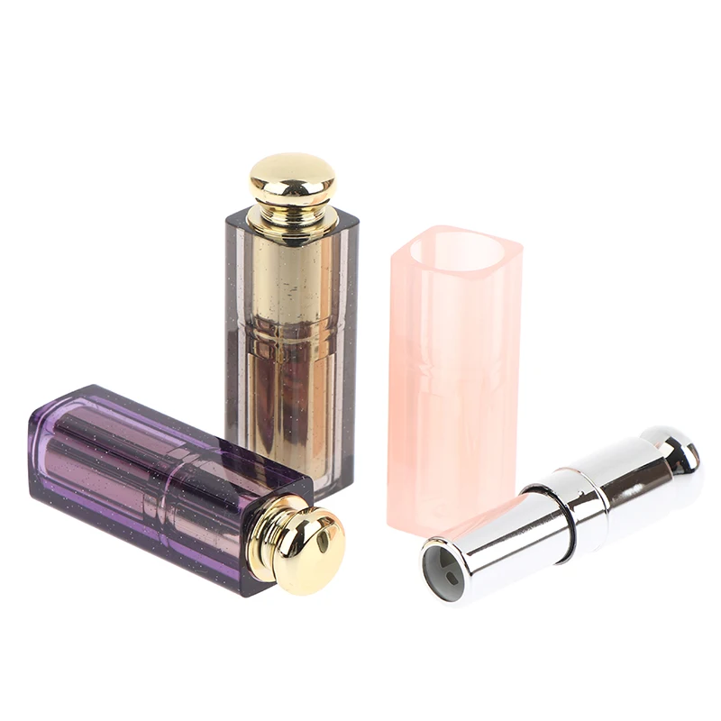 Tube de rouge à lèvres rechargeable avec bouchon, récipient en plastique pour baume à lèvres, conteneurs de pommade cosmétique, bouteille de voyage d'échantillon, 14g