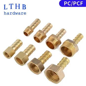 Conector de pagode encaixe de tubulação 6 8 10 12 14mm mangueira conjunta de bronze diâmetro da rosca 1/4 1/8 1/2 3/8 para compressor de ar tubo de água de gás