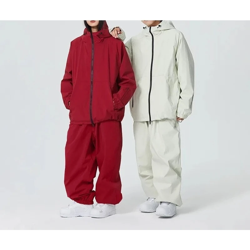 

2025 New Winter Man And Woman's Warm Ski Suit Breathable Waterproof Snowboarding Snow Sets Unisex Coat And Pants Suit