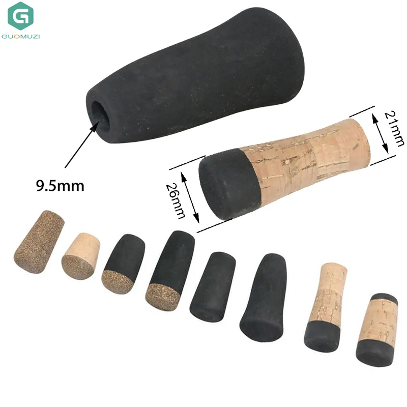 1Pc Fishing Rod Butt Cap Repairing Components Rod End Cover EVA Handle Fishing Tackle DIY Parts Replacement Or Repair