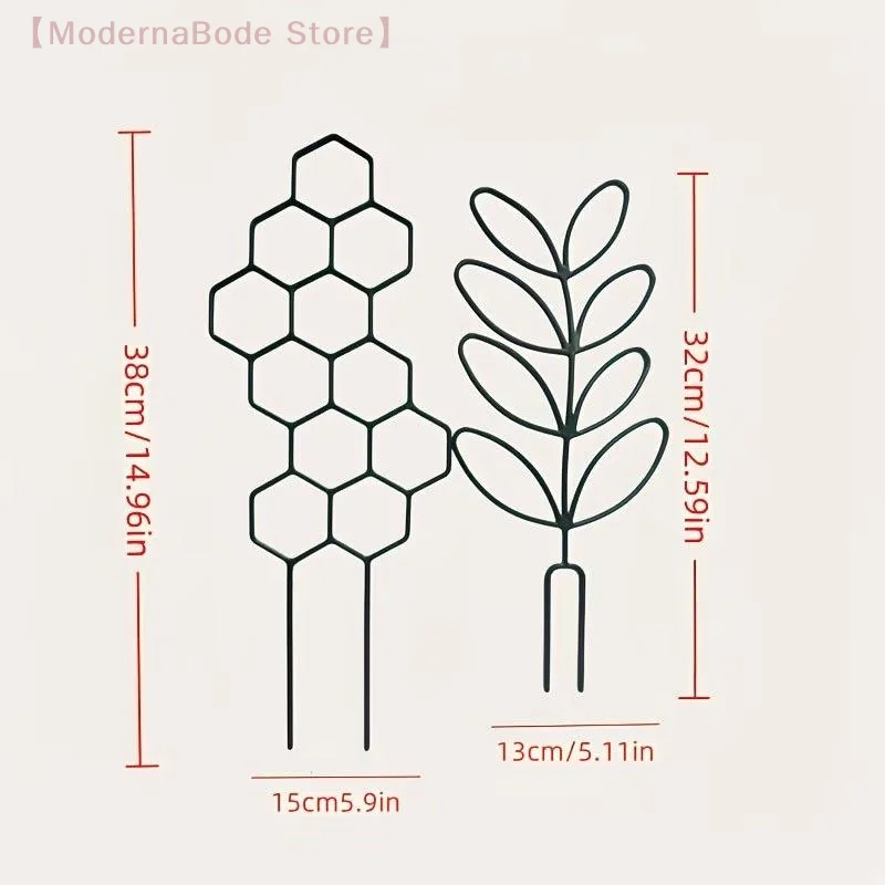 【M】2/4Pc Honeycomb Plant Trellis, Rustproof Plastic Climbing Frame for Indoor Outdoor Potted Vines