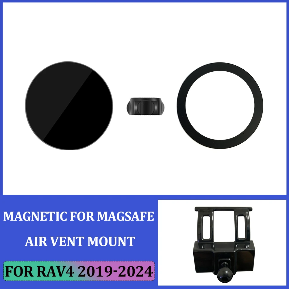 Magnetic Car Mobile Phone Bracket For Toyota RAV4 For MagSafe Air Vent Phone Charger Support Holder For Toyota RAV4 ACCESSORIES