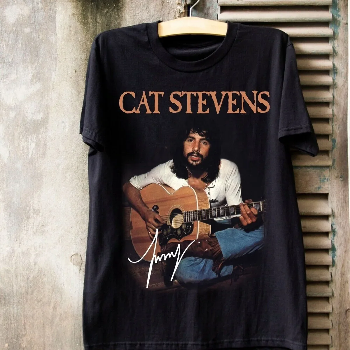 Cat Stevens Signature Guitarist 80s T-shirt S to 5XL 2F1251