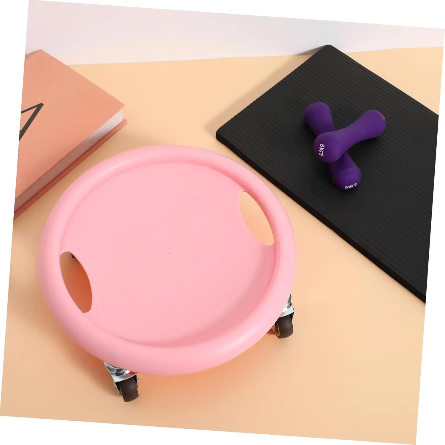 عجلة البطن عجلة البطن المدرب الدوار معدات اللياقة البدنية الصالة الرياضية أداة التمارين المنزلية مع وسادة التدريب للتدريب على العمل الأساسية #6