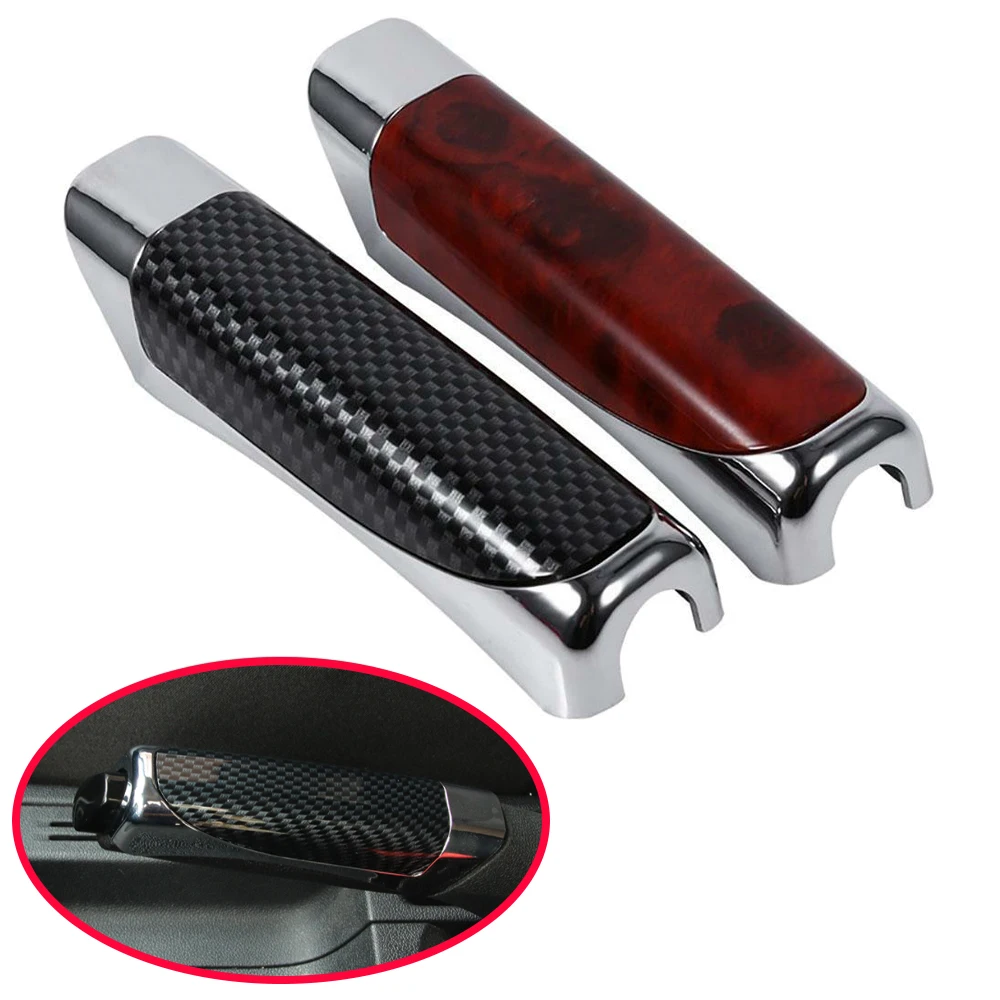 

Universal Car Gears Handbrake Grisp Cover Carbon Fiber Automatic Car Handle Hand Brake Sleeve Handbrake Cover