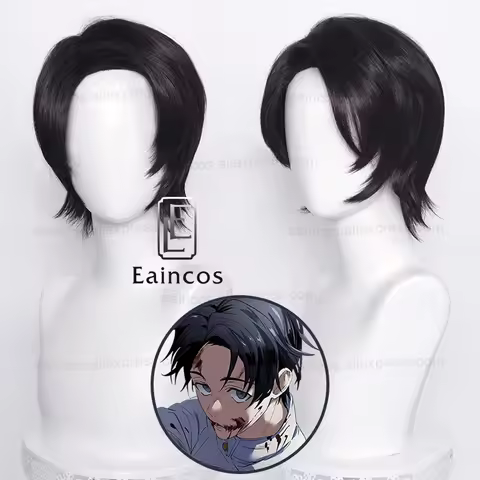 Anime Yuta Okkotsu Cosplay Wig 30cm Black Brown Short Hair Heat Resistant Synthetic Wigs