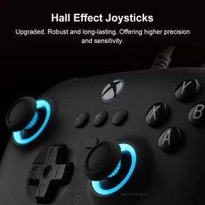8Bitdo Final C Wired Xbox Controller, Gamepads, RGB Light, Fire Ring, Hall Effect Sticks for Windows, PC, X Series, S, Xbox One 6 Main Sales Control Xbox One - №6