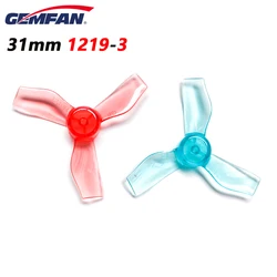 8Pairs 16pcs Gemfan 1219 1.2x1.9x3 31mm 3-Blade FPV Propeller CW CCW 1mm For RC 0802 Brushless Motor Tinywhoop Mobula6 Parts