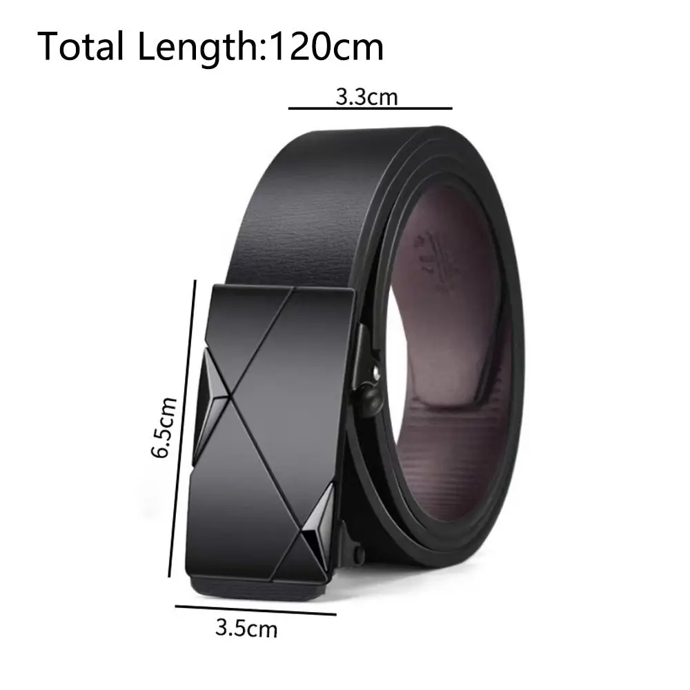 موضة بولي Leather جلد الرجال حزام الأعمال التلقائي مشبك قابل للتعديل الرجال حزام الخصر حزام جلد الرجال لحفلة العمل الترفيهية