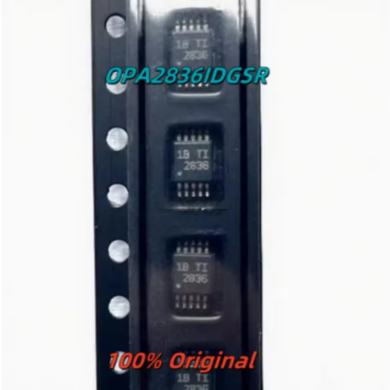 5PCS OPA2836IDGSR Dual High Speed Operational Amplifier VSSOP-8 Low Noise Op-Amp IC