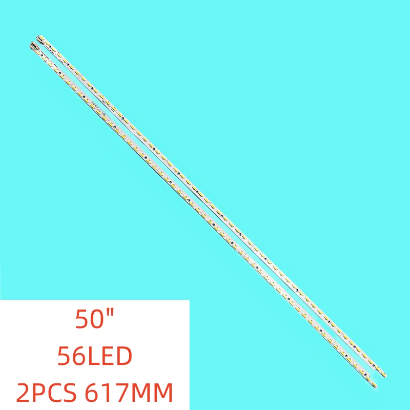 2pcs 56lamp New LED Backlight Strip for TCL 50 inch TV 50E580F L50E5690A-3D L50E5700A-UD V500H1-LE6-TLEM2 V500H1-LE6-TREM2