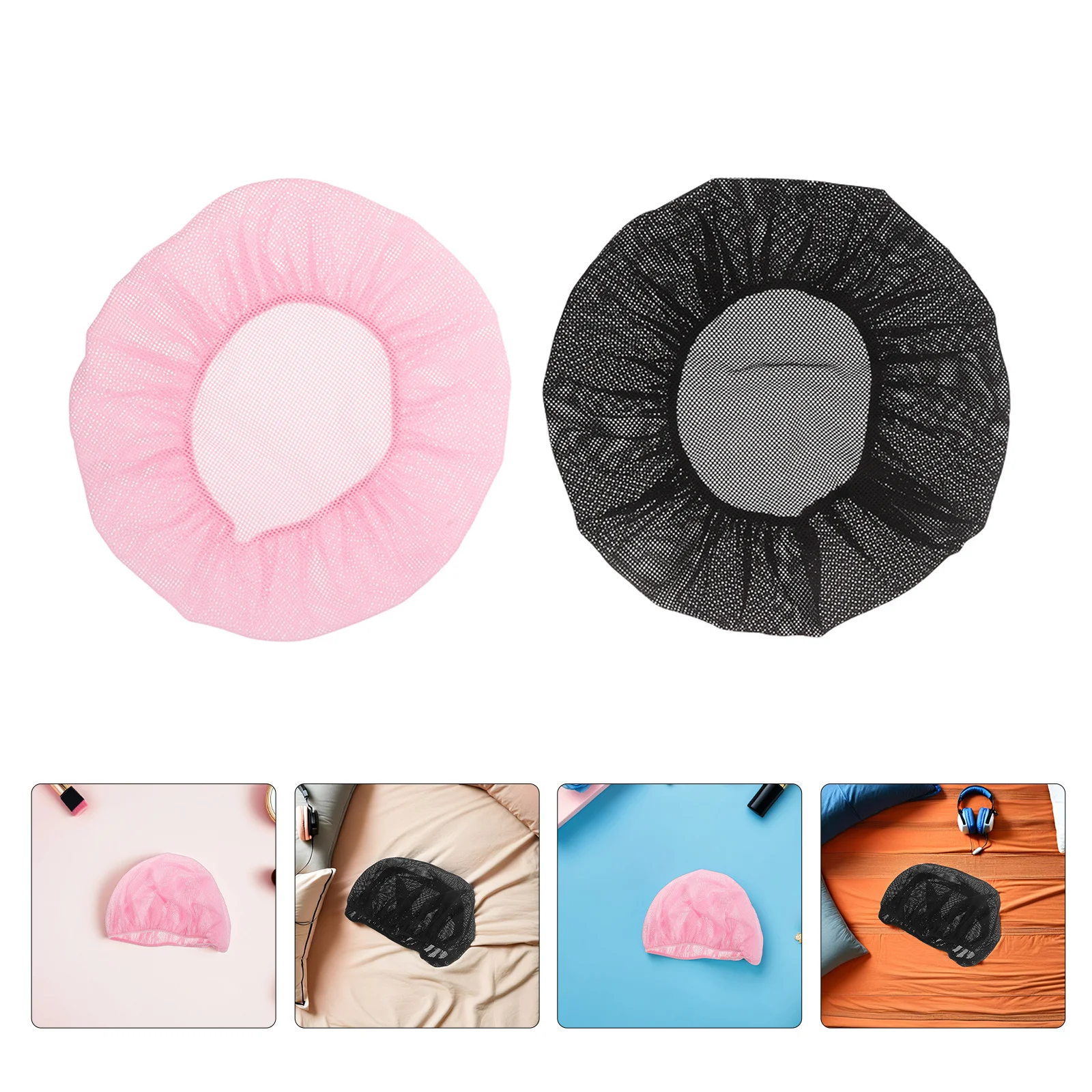 

4Pcs Mesh Sleep Bonnet Reusable Elastic Hair Net for Men Women Girls Comfortable Rest Sleep Net Hair Bonnet Men