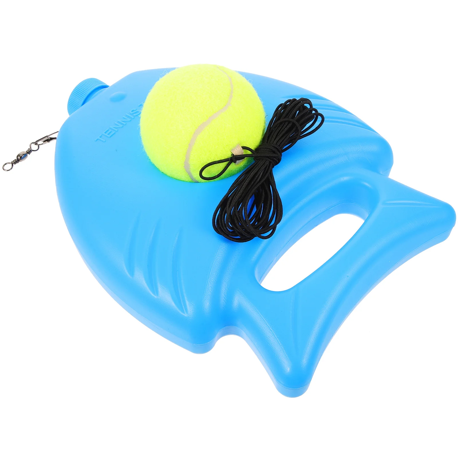 مجموعة واحدة من قاعدة تدريب التنس، أداة ممارسة رياضية خارجية من البلاستيك المتين للتدريب على التنسيق بين اليد والعين