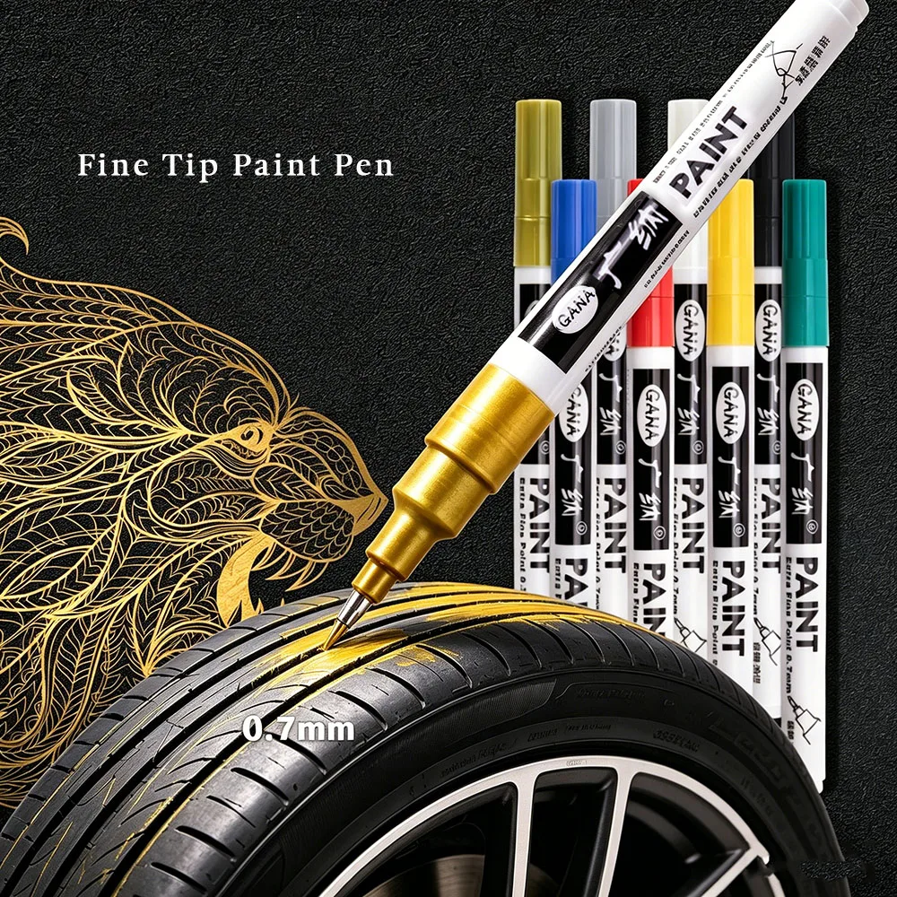 

Маркер с тонким наконечником для масляной краски, для покраски мотоциклетных шин и металлических поверхностей