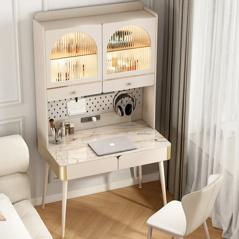 

Rock Dresser Desk Integrated Bookshelf Makeup Desk Writing Desk