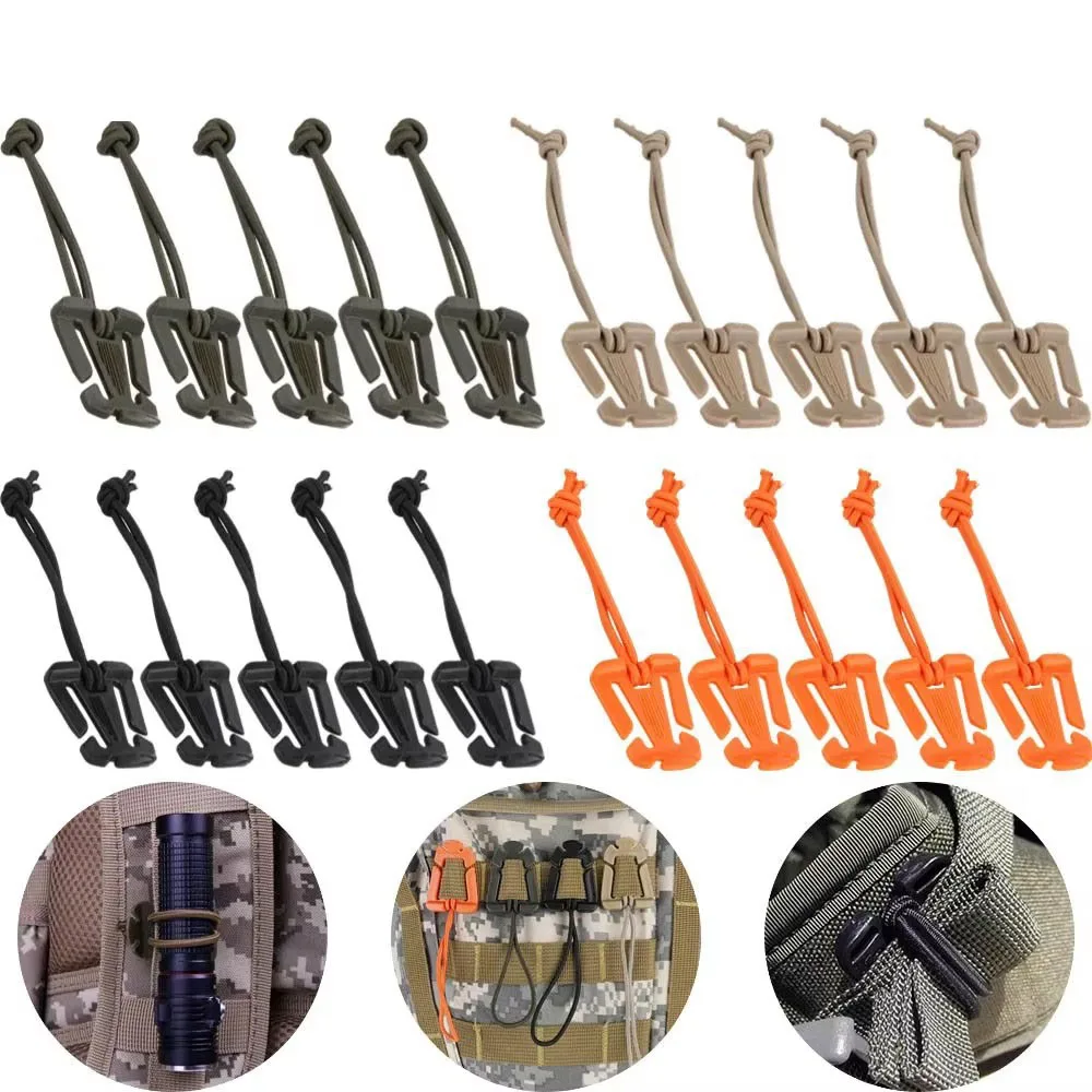 2/4/6Pcs Backpack Buckle Clamp Carabiner Survival Gear Tools Carabiner Clips Outdoor Nylon Camping Bag Hanger Hook Wild Hike