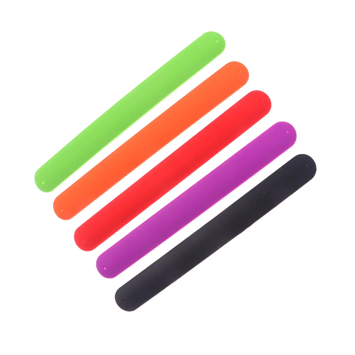 

10 PCS Silicone Pat Ring Bracelet Slap Bracelets Christmas and Children's Patted Wrist Band