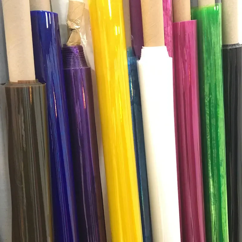 

0.8mm Thickness Colored Transparent TPU Elastic TPU Film for handbag/shoe material