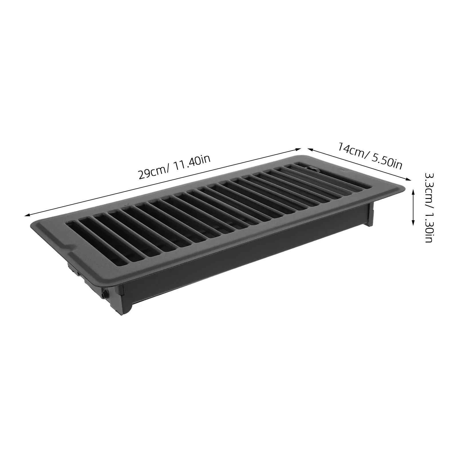 Floor Register Vent Cover 4x10 Solid Metal Air Conditioner Vent Grille Replacement Walkable Floor Register Air Flow Optimized