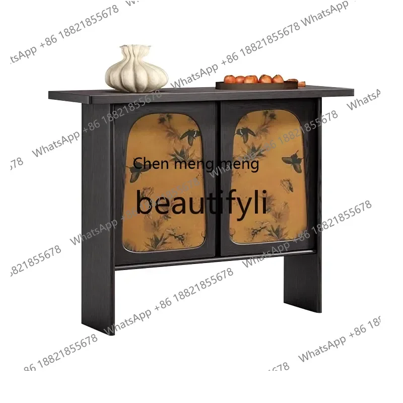 D178  Medieval style entrance decorative cabinet foyer storage storage cabinet side cabinet fragrant cloud yarn