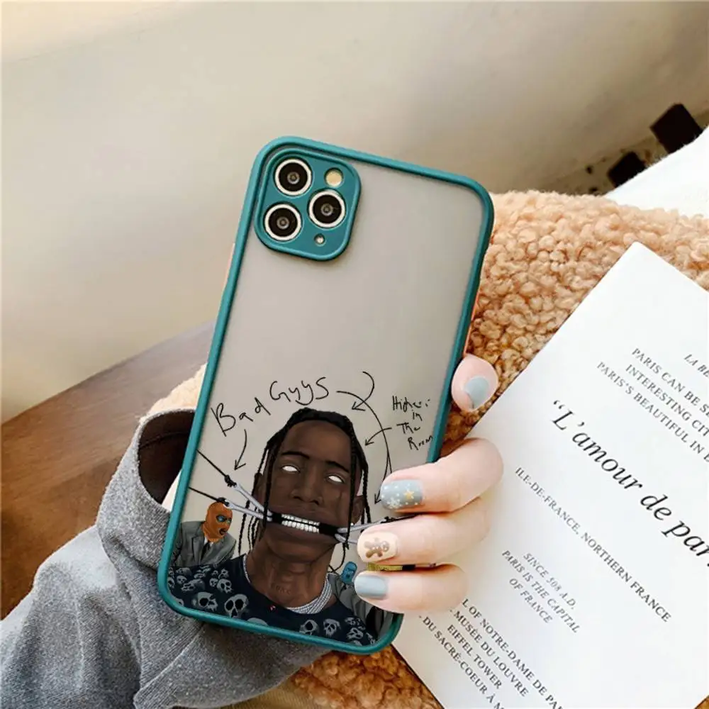 الفاخرة ترافيس سكوت الصبار جاك قضية الهاتف آيفون 16 15 14 11 12 13 برو ماكس X XS شفافة ماتي غطاء