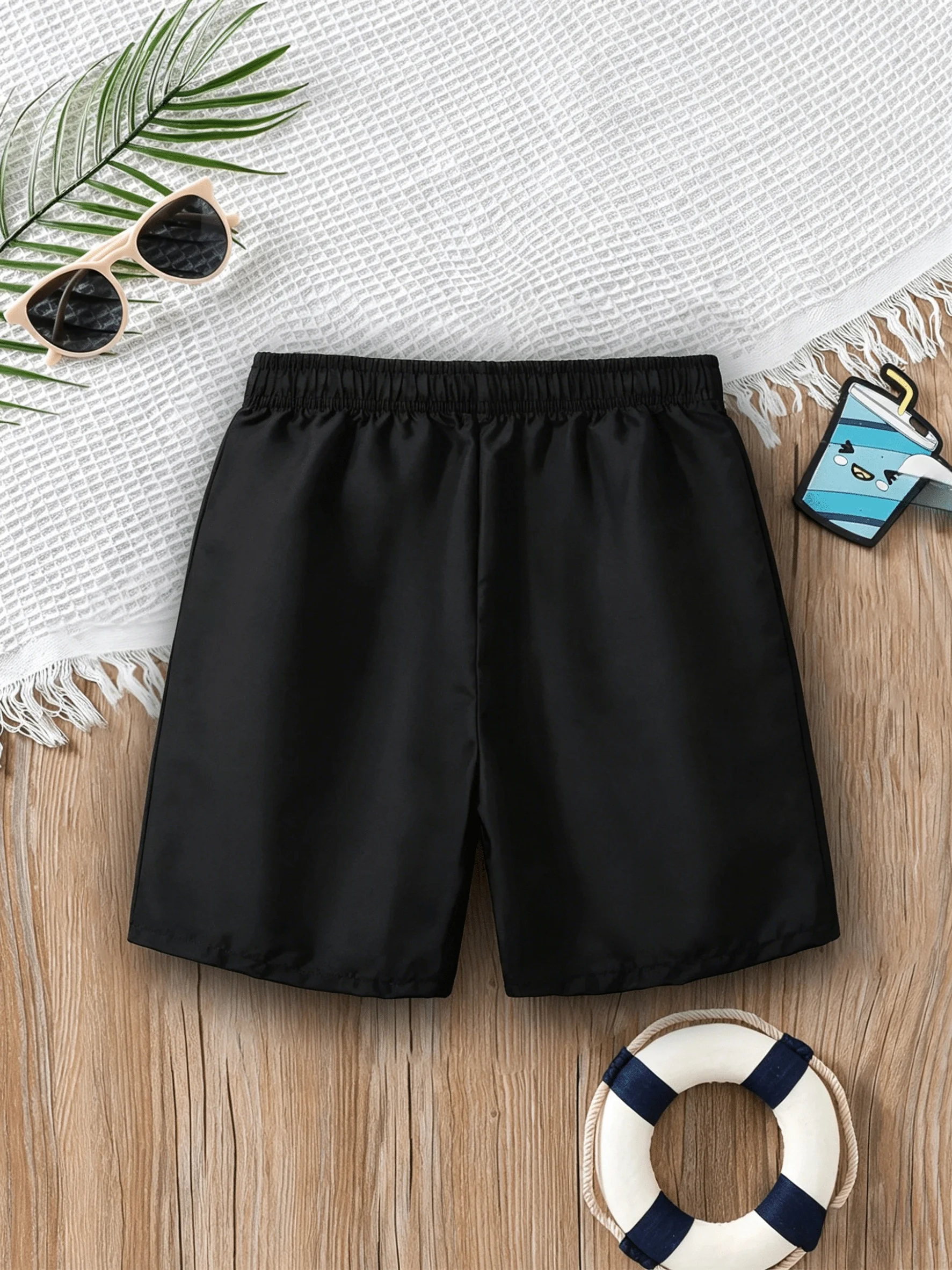 Women Summer Shorts Gray Machine Washable Shorts Cherry Blossom Pattern Suitable for Unisex Casual Wear Plain Style Regular Fit