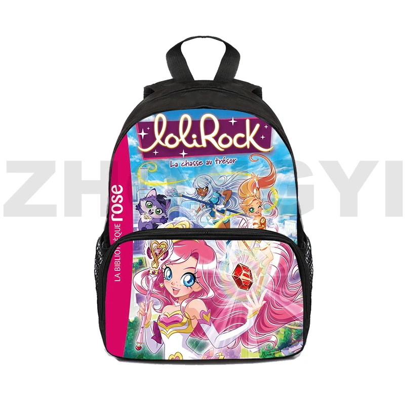 

Kawaii Sac Lolirock школьные сумки для мальчиков и девочек, детская сумка для книг с героями мультфильмов, мини-рюкзак для подростков, 16-дюймовый рюкзак для детских садов