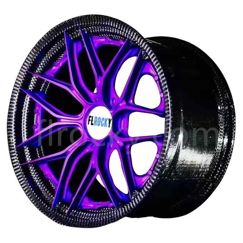 

Flrocky Luxurious Gold Carbon Fiber Wheels for 18 19 20 21 22 Size Can Be Customized High Strength Personalized Lightweight