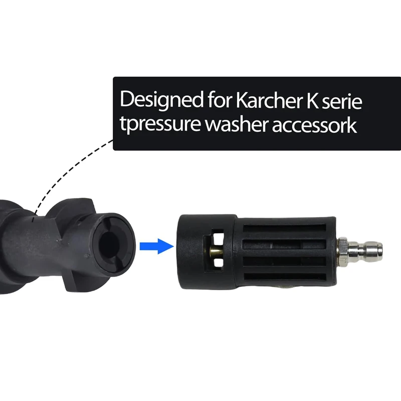 Pressure Washer Adapter 1/4 Quick Connect Compatible with Karcher Power Washer Accessory Quick Connect Adapter for Gun and Hose