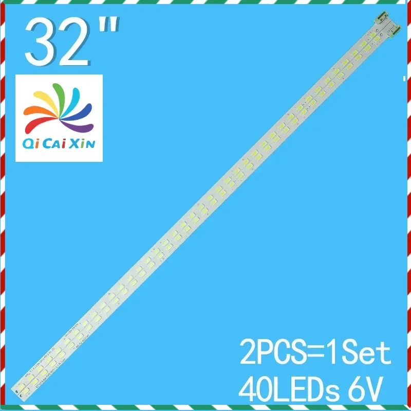 شريط إضاءة خلفي للتلفاز لـ Skyworth 32 بوصة 40led 32 V6 EDGE FHD REV1.0 Skyworth 32E82RD 32LV340 32LW4500