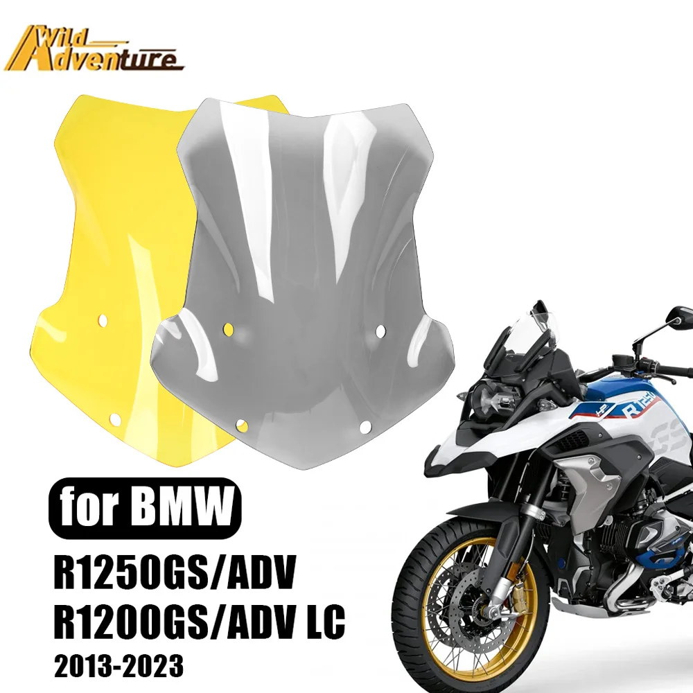 

For BMW R1250GS R1200GS Adventure R1250 GS LC ADV Windshield Windscreen Wind Shield Screen Deflector Spoiler Protector 2013-2023